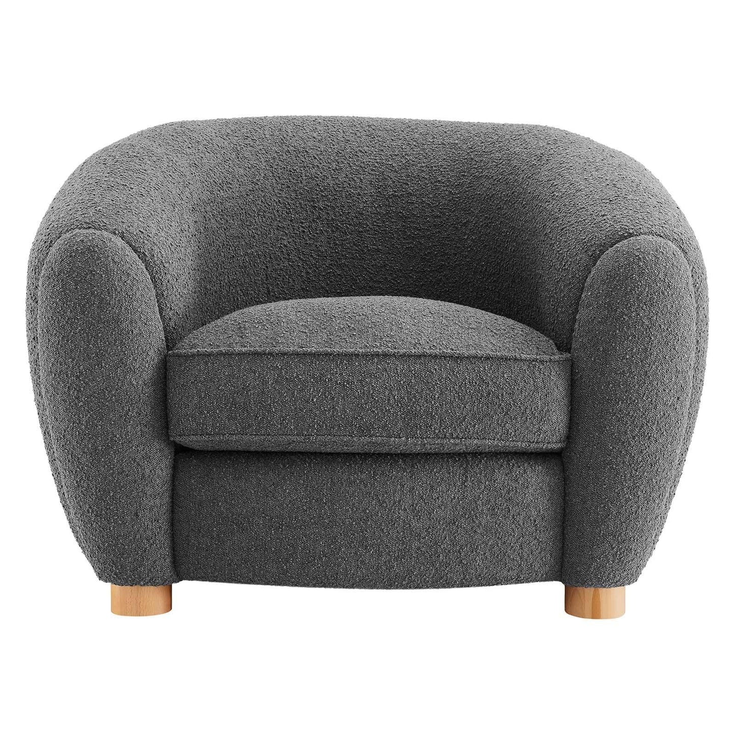 Modway Abundant Boucle Upholstered Fabric Armchair FredCo