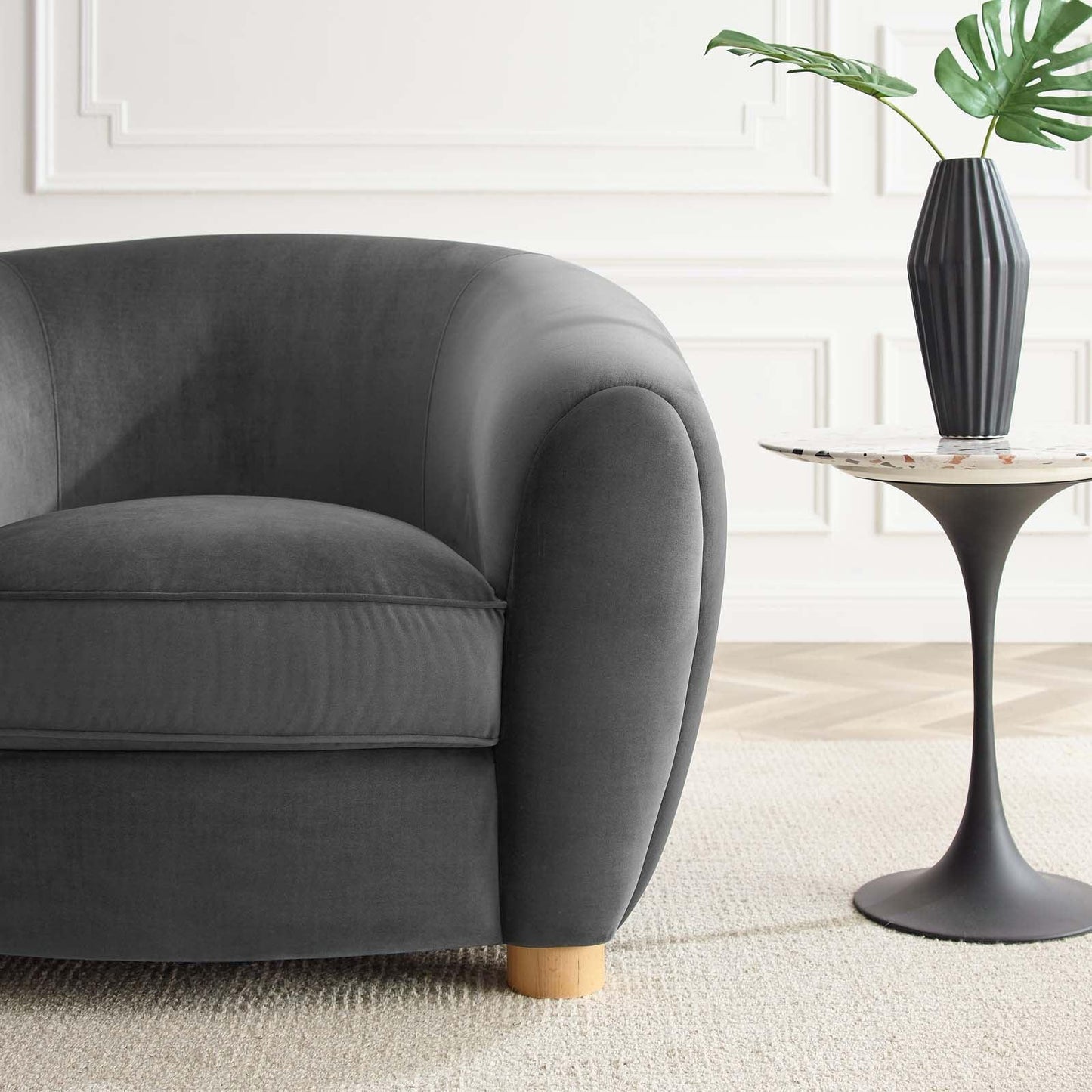 Modway Abundant Performance Velvet Armchair FredCo