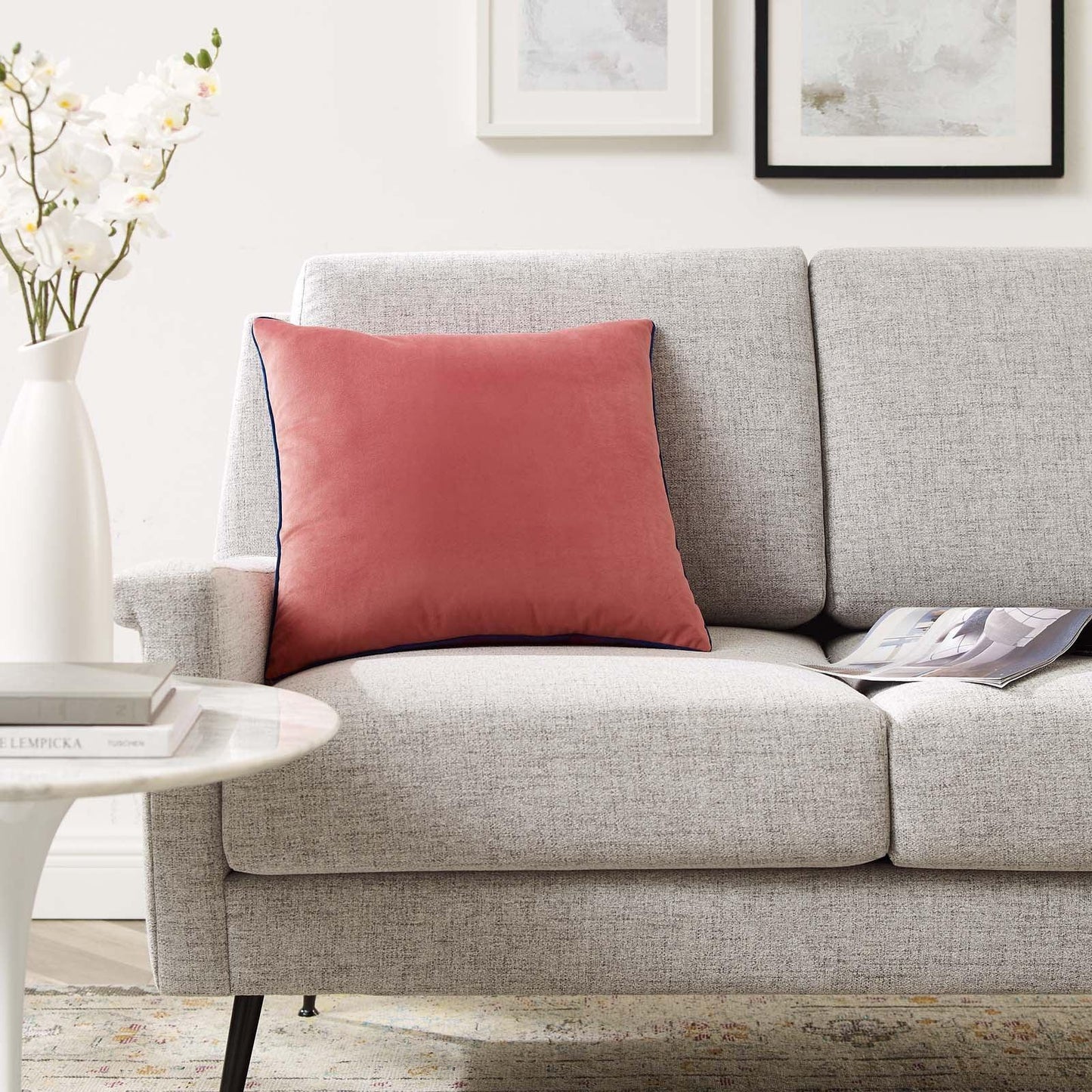 Modway Accentuate 18" Performance Velvet Throw Pillow FredCo