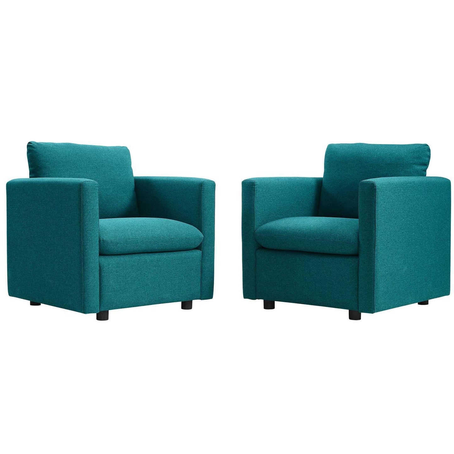 Modway Activate Upholstered Fabric Armchair Set of 2 FredCo