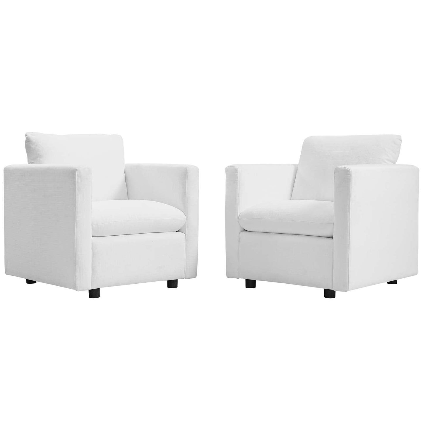 Modway Activate Upholstered Fabric Armchair Set of 2 FredCo