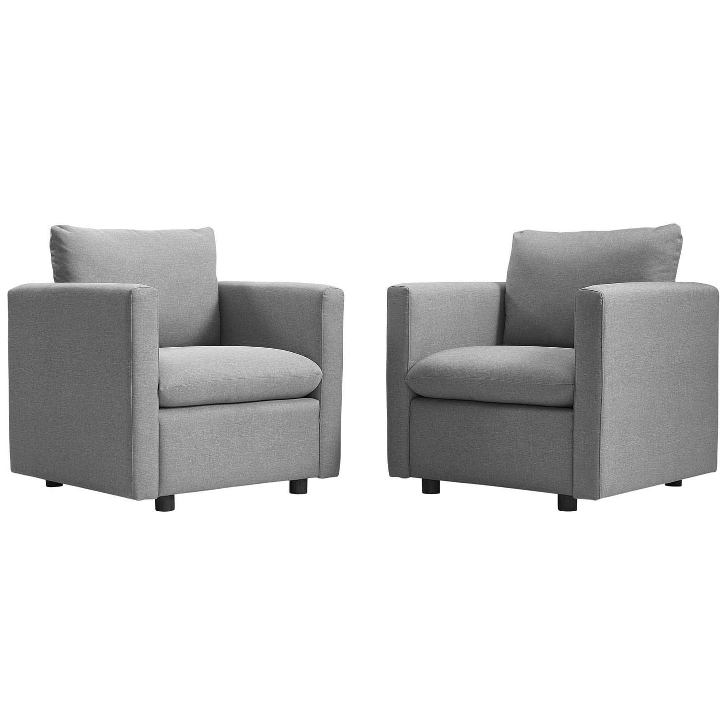 Modway Activate Upholstered Fabric Armchair Set of 2 FredCo