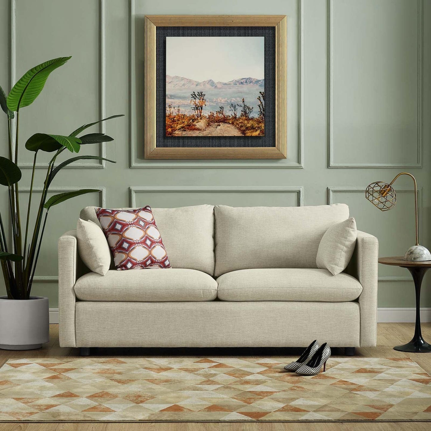 Modway Activate Upholstered Fabric Sofa FredCo