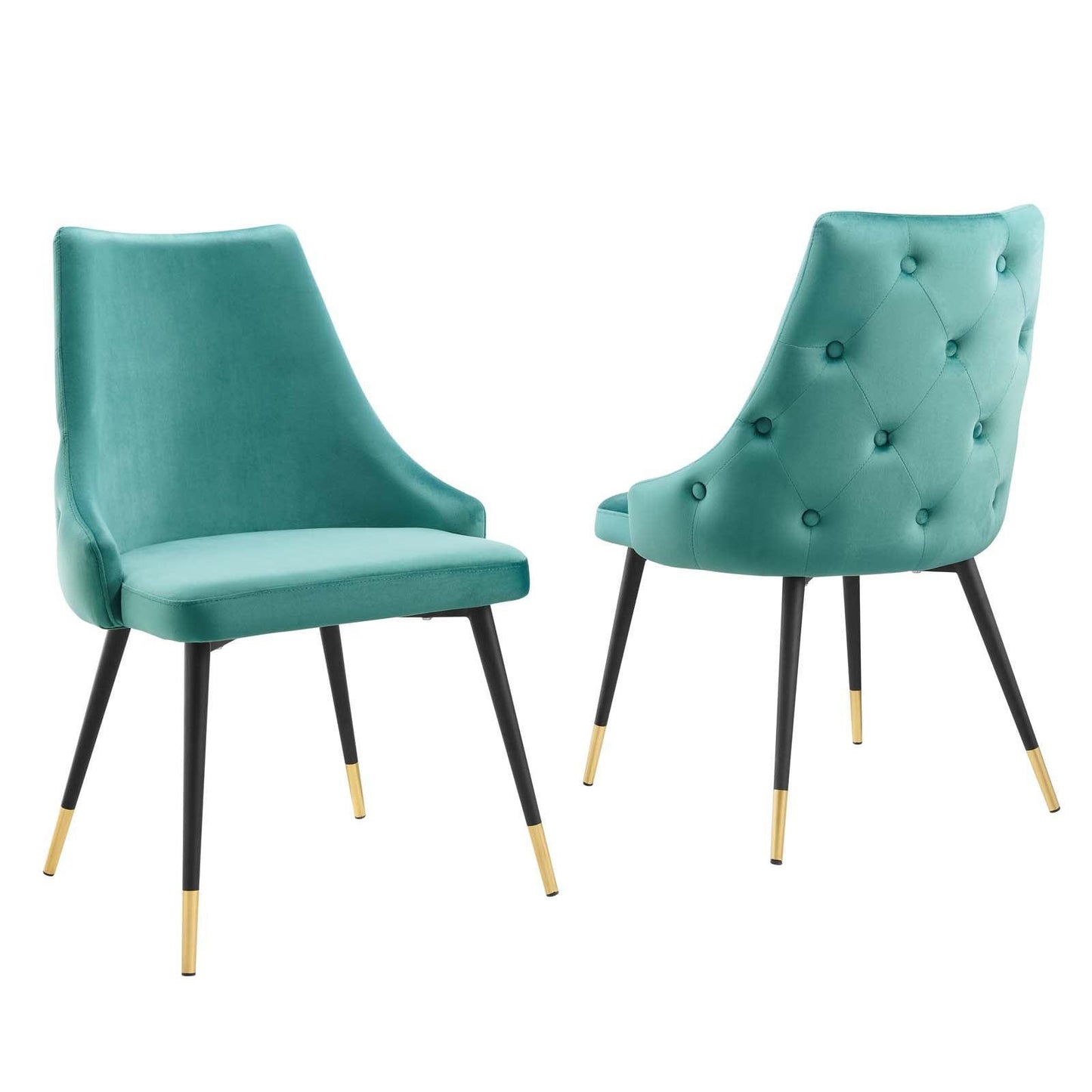 Modway Adorn Dining Side Chair Performance Velvet Set of 2 FredCo