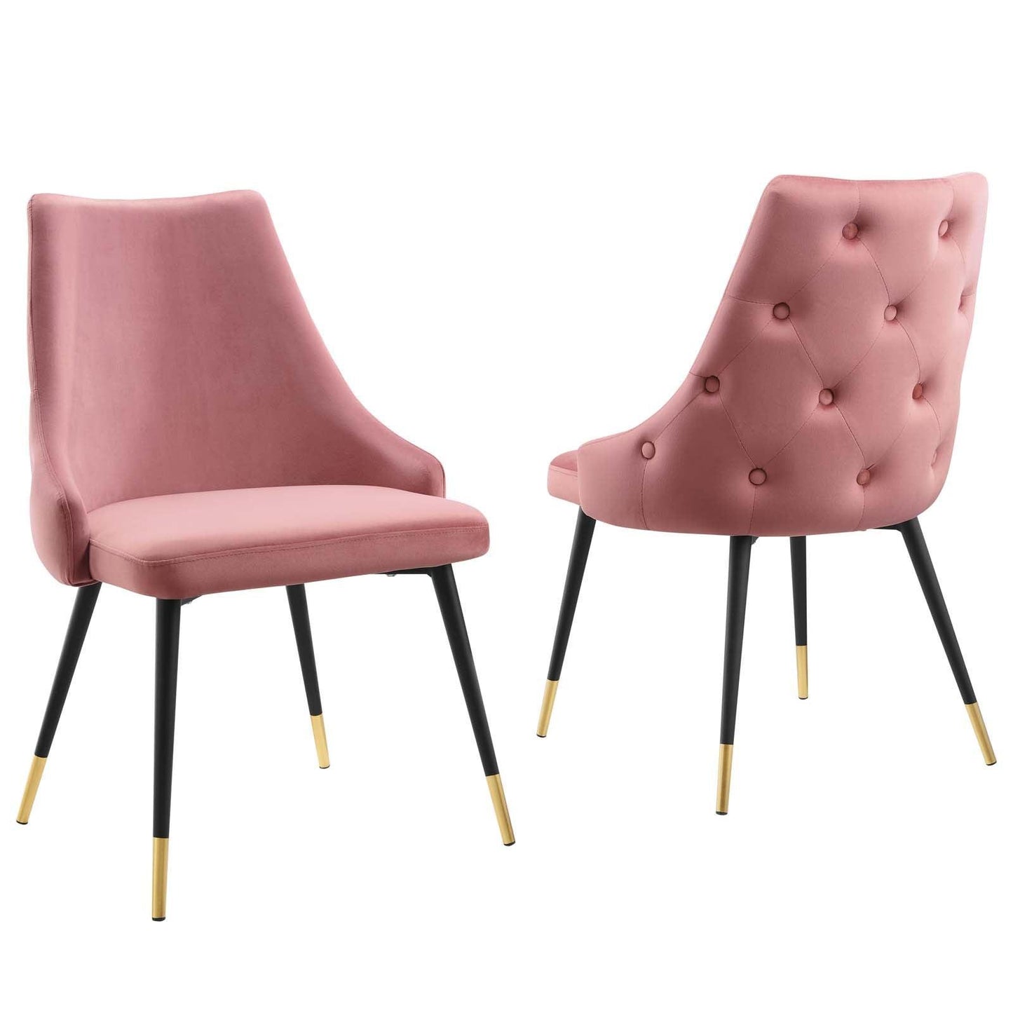 Modway Adorn Dining Side Chair Performance Velvet Set of 2 FredCo