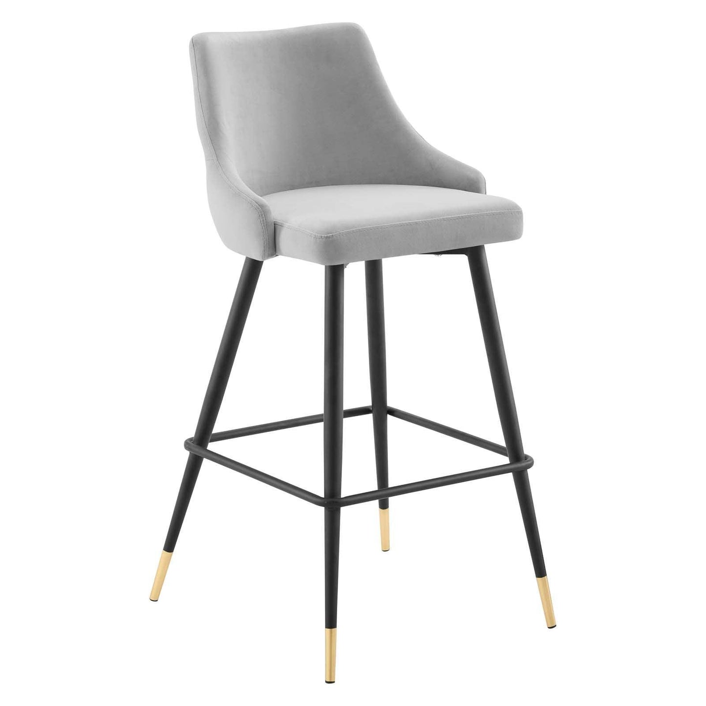 Modway Adorn Performance Velvet Bar Stool Set of 2 FredCo