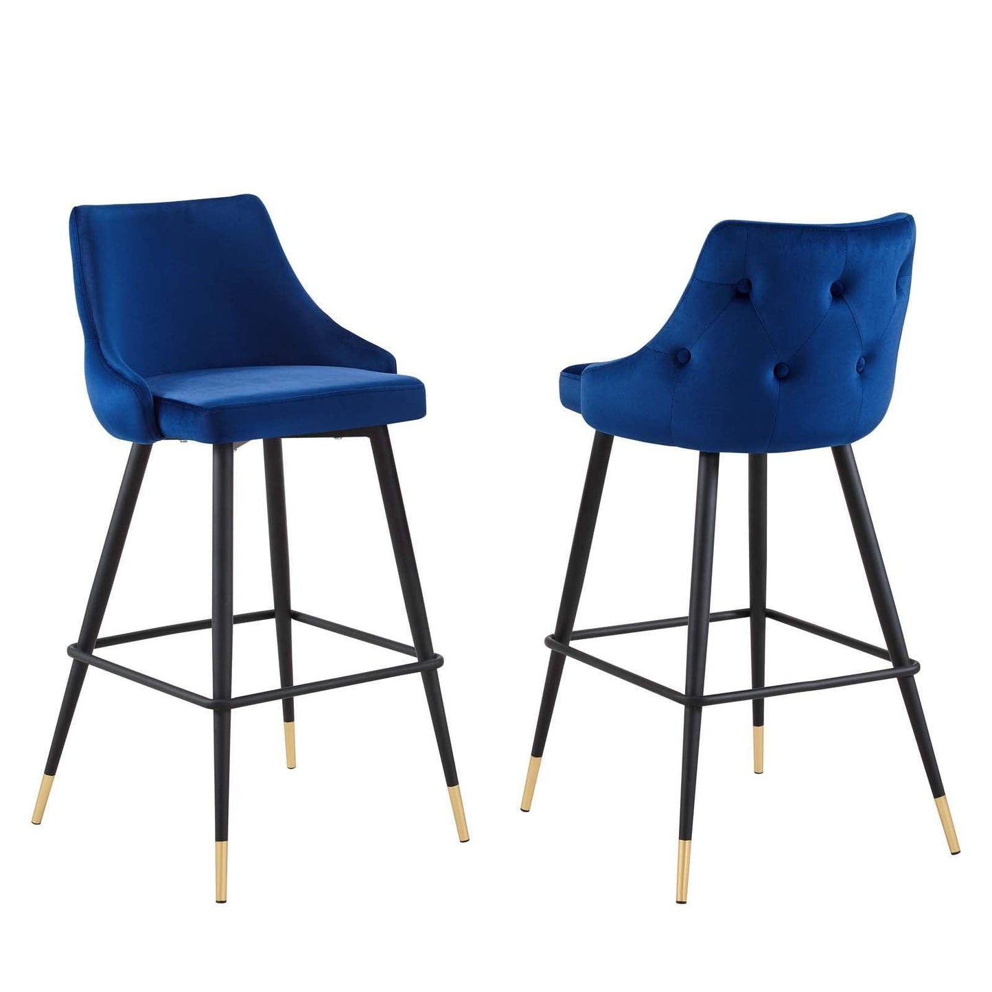 Modway Adorn Performance Velvet Bar Stool Set of 2 FredCo