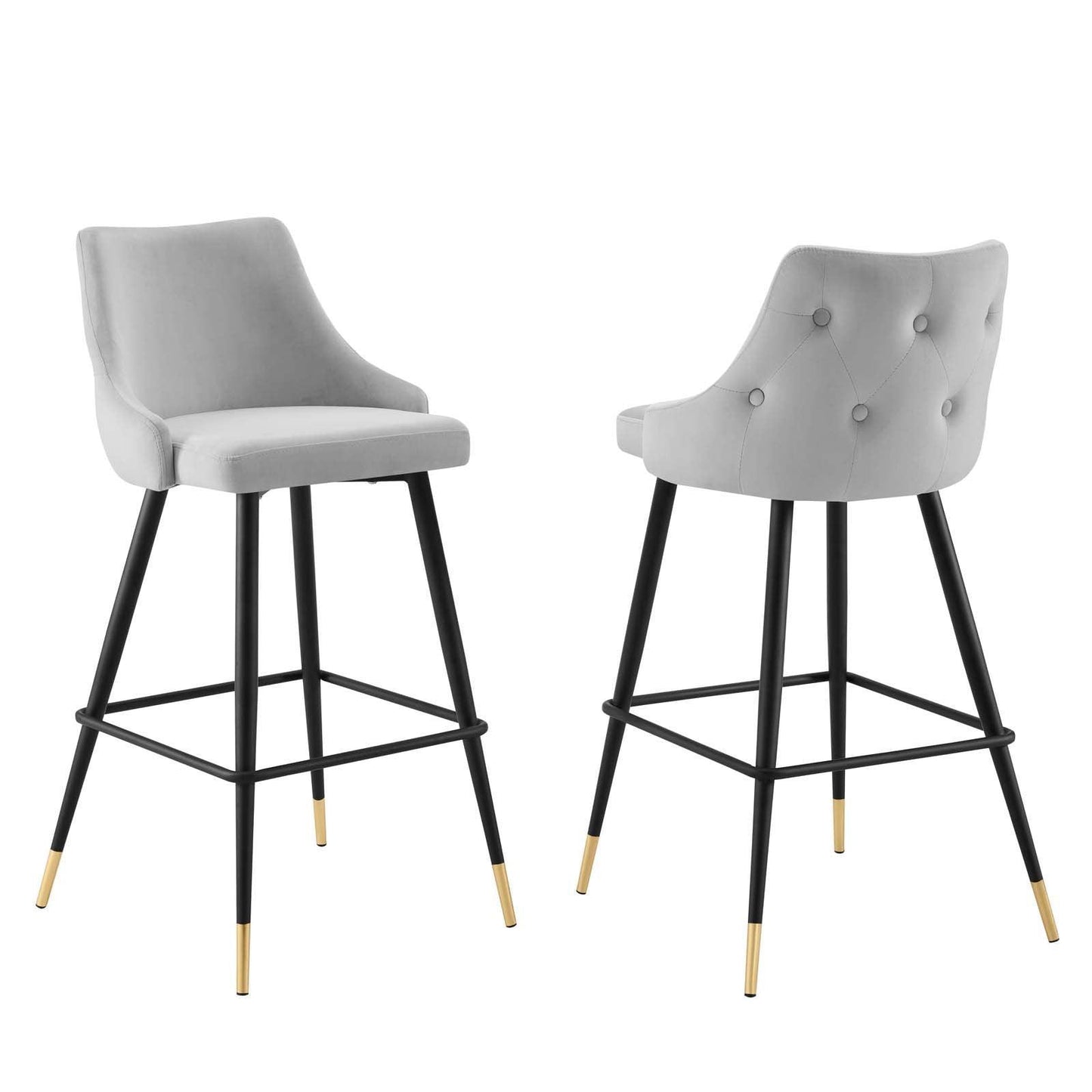 Modway Adorn Performance Velvet Bar Stool Set of 2 FredCo