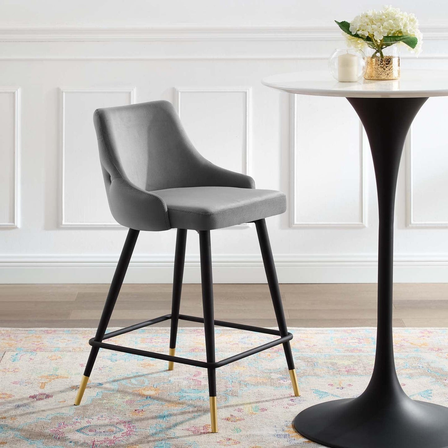 Modway Adorn Performance Velvet Counter Stool FredCo