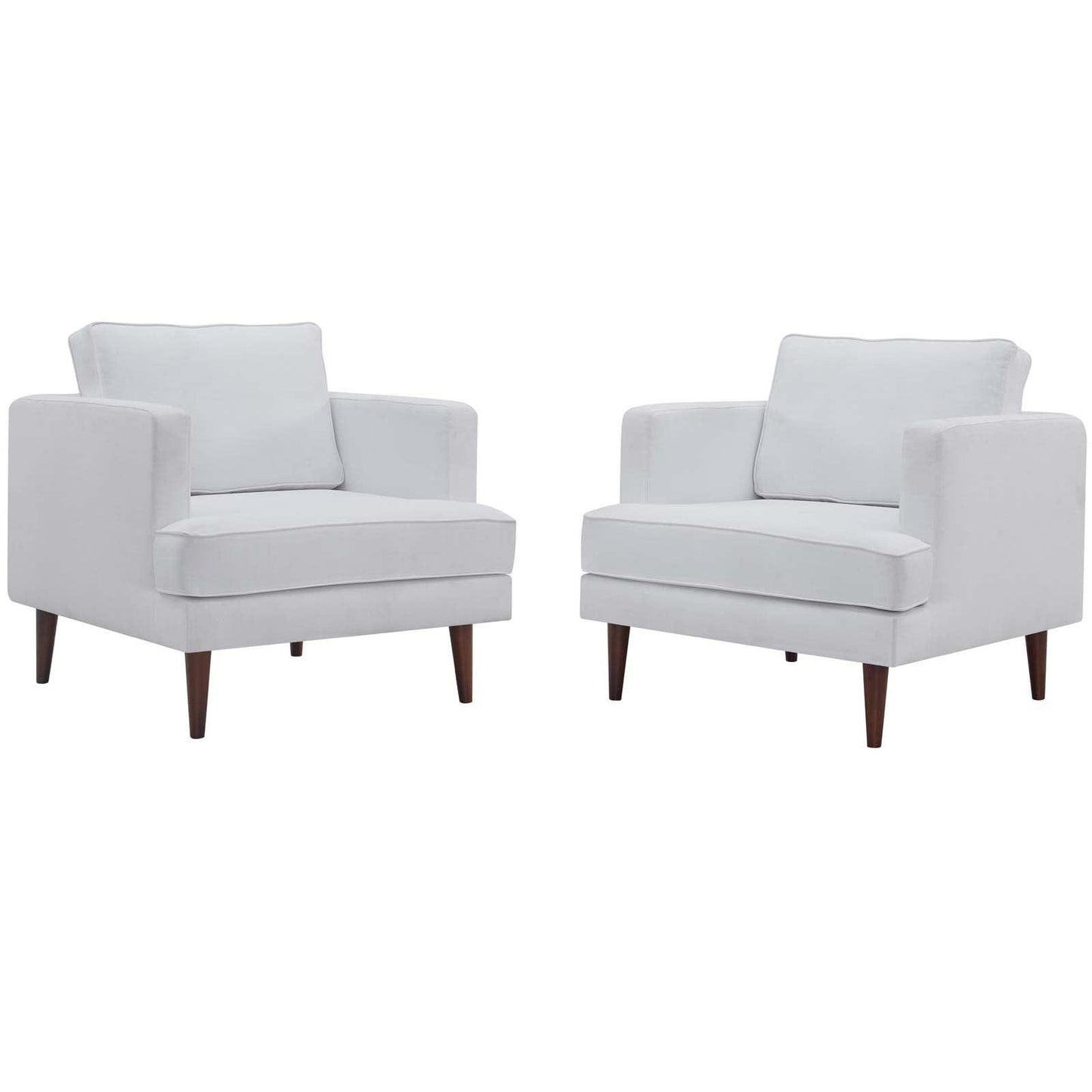 Modway Agile Upholstered Fabric Armchair Set of 2 FredCo