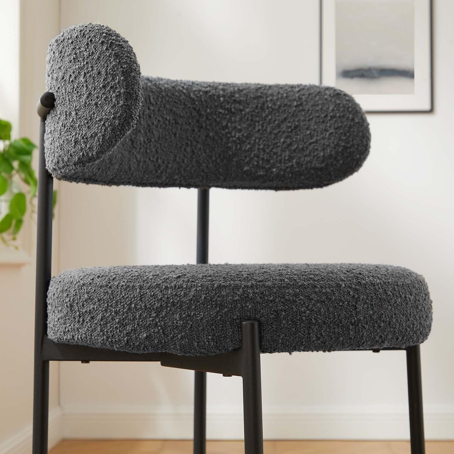 Modway Albie Boucle Fabric Counter Stools - Set of 2, EEI-6518 FredCo