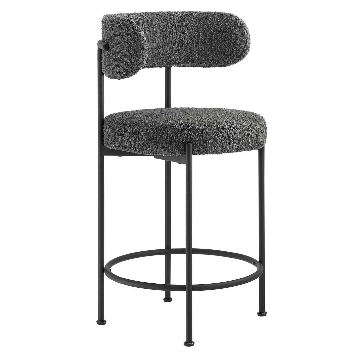 Modway Albie Boucle Fabric Counter Stools - Set of 2, EEI-6518 FredCo