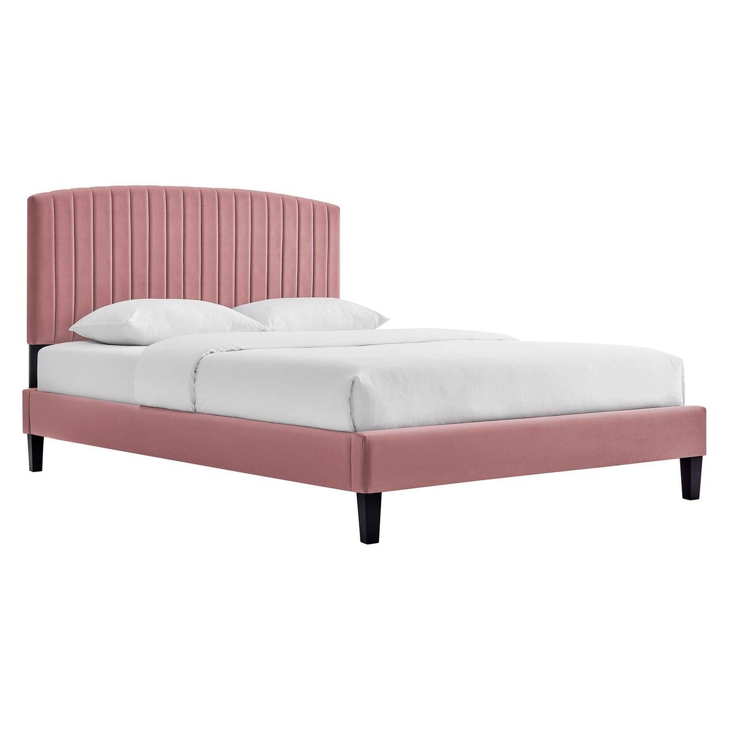 Modway Alessi Performance Velvet Twin Platform Bed FredCo