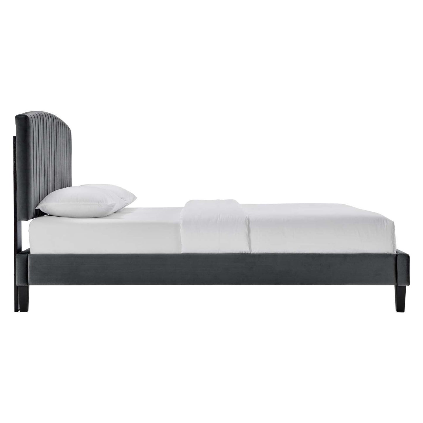 Modway Alessi Performance Velvet Twin Platform Bed FredCo