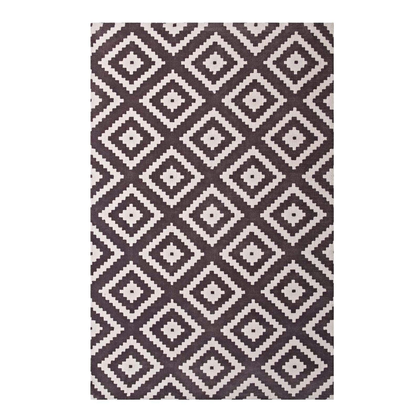 Modway Alika Abstract Diamond Trellis Area Rug FredCo