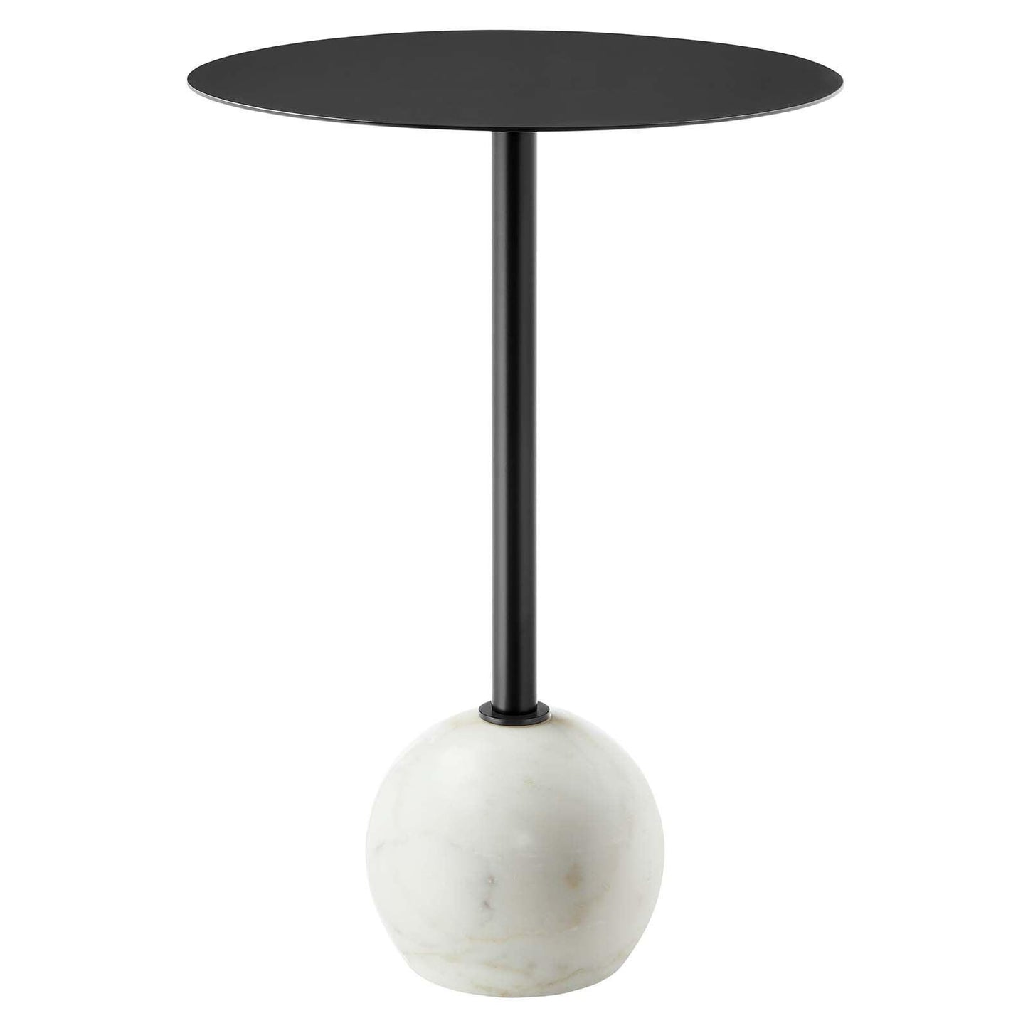 Modway Aliza Round Acacia Wood Side Table FredCo