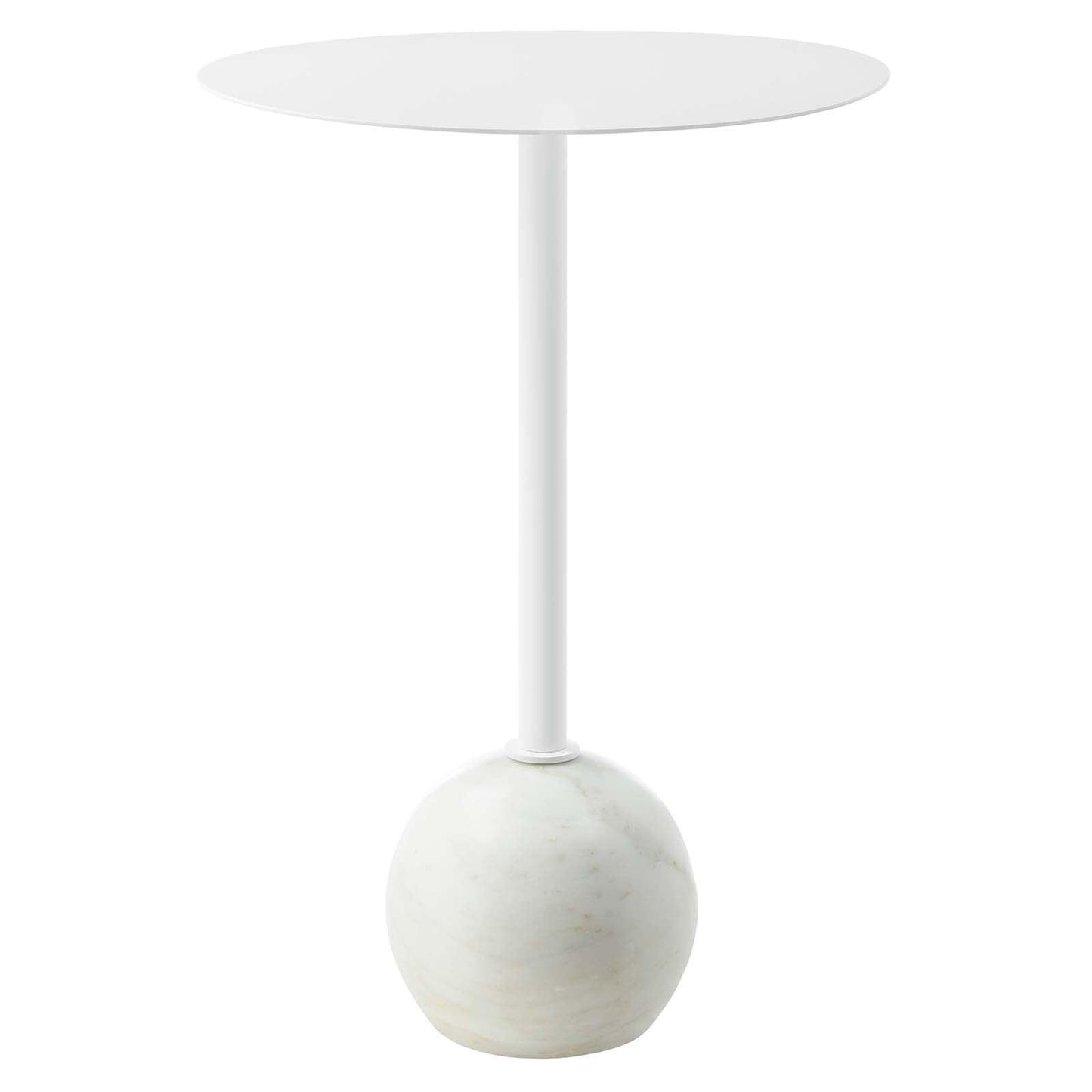 Modway Aliza Round Acacia Wood Side Table FredCo