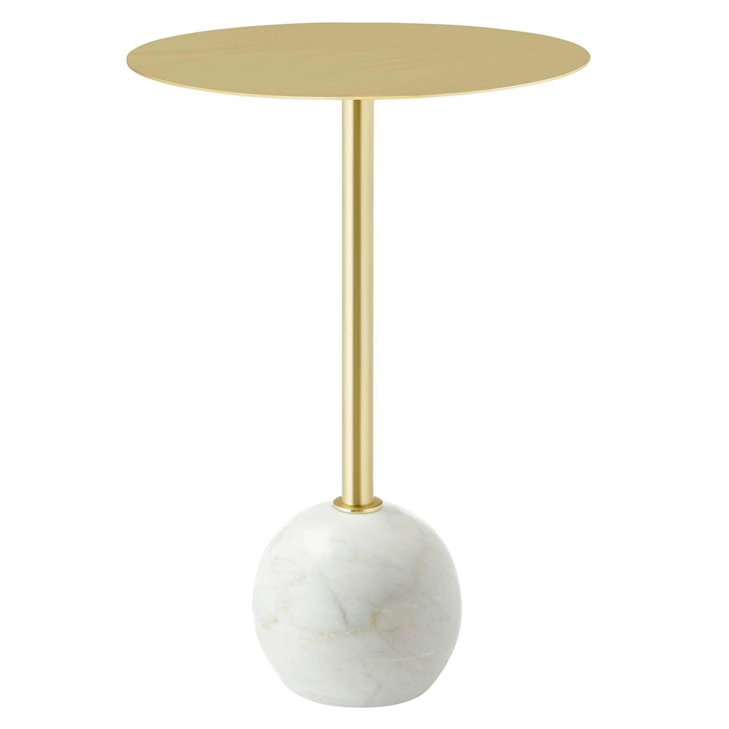 Modway Aliza Round Acacia Wood Side Table FredCo