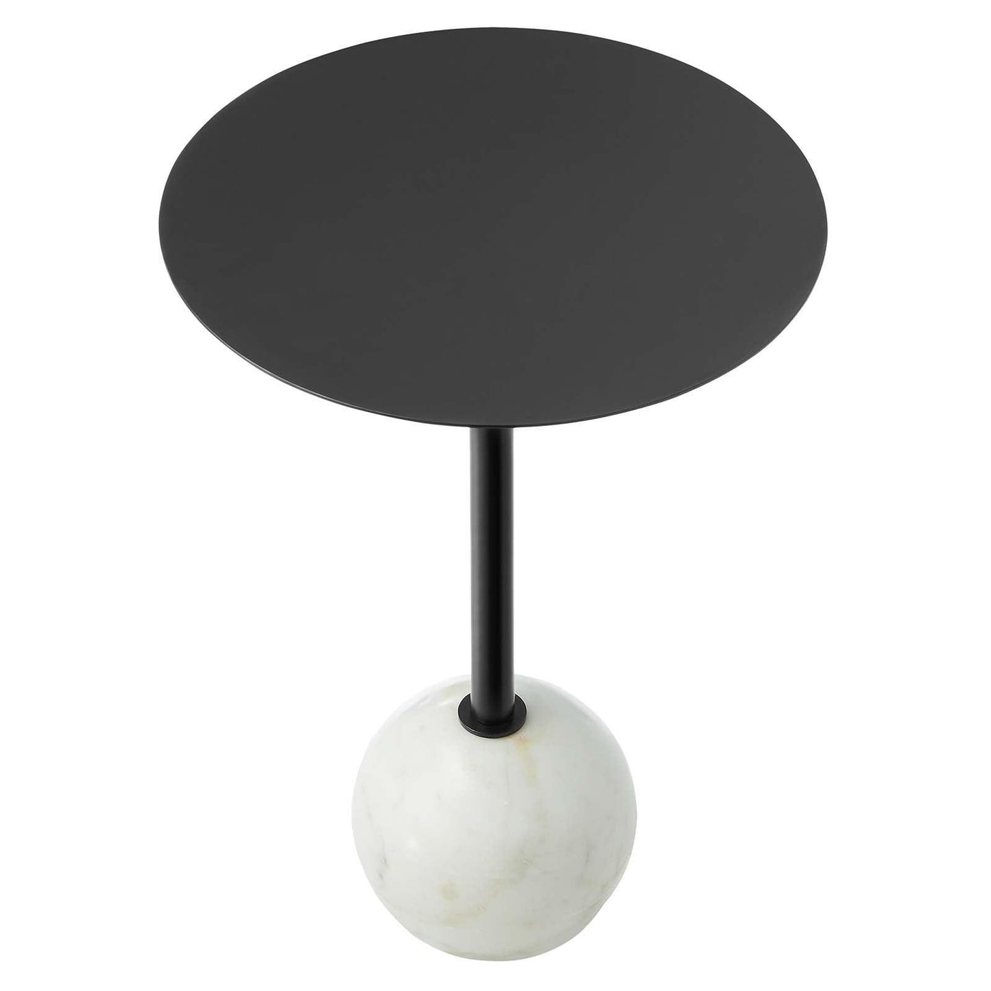 Modway Aliza Round Acacia Wood Side Table FredCo