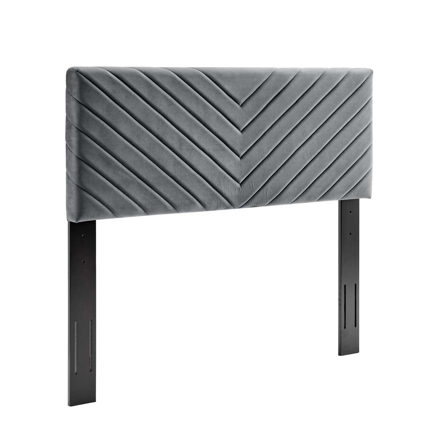 Modway Alyson Angular Channel Tufted Performance Velvet Twin Headboard FredCo