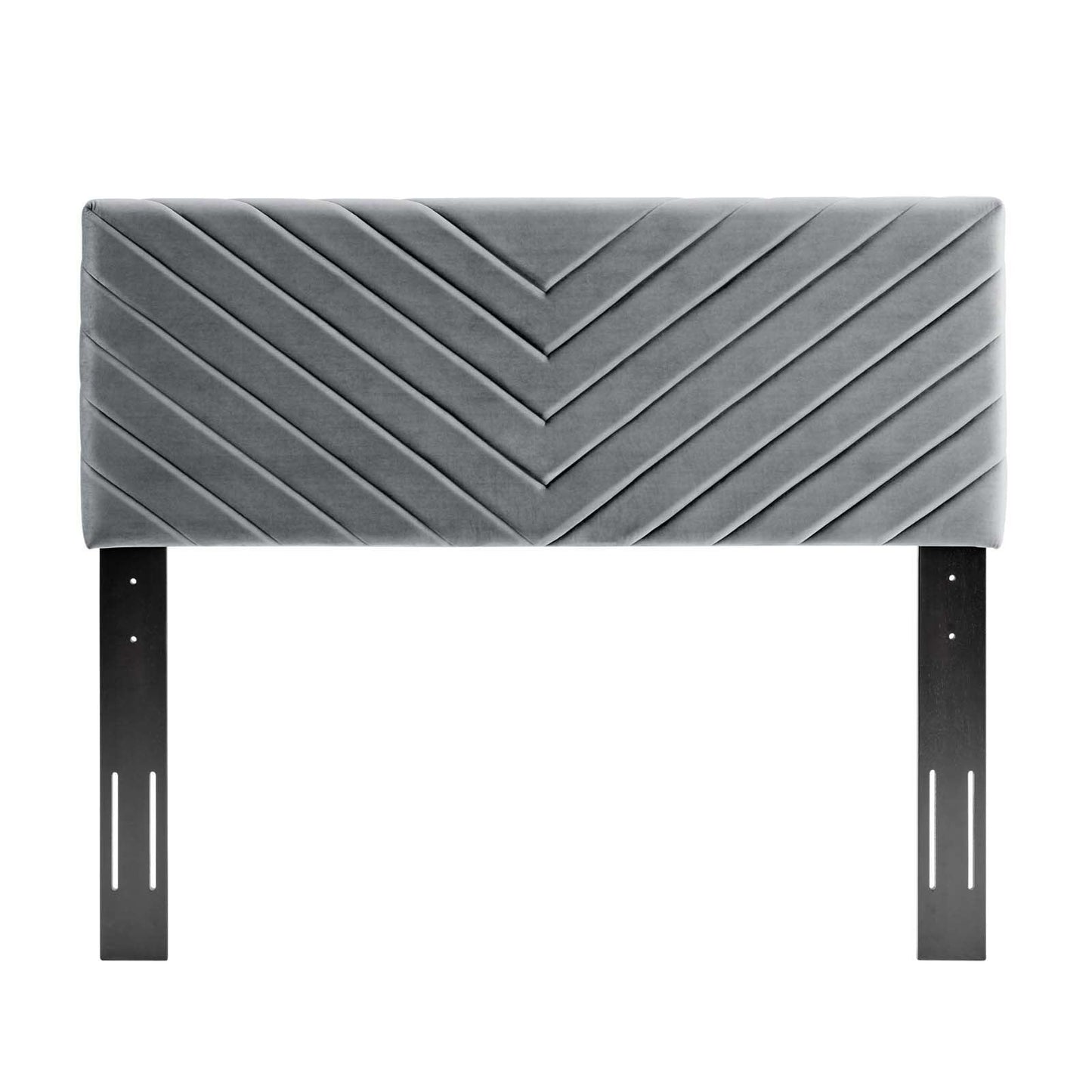 Modway Alyson Angular Channel Tufted Performance Velvet Twin Headboard FredCo