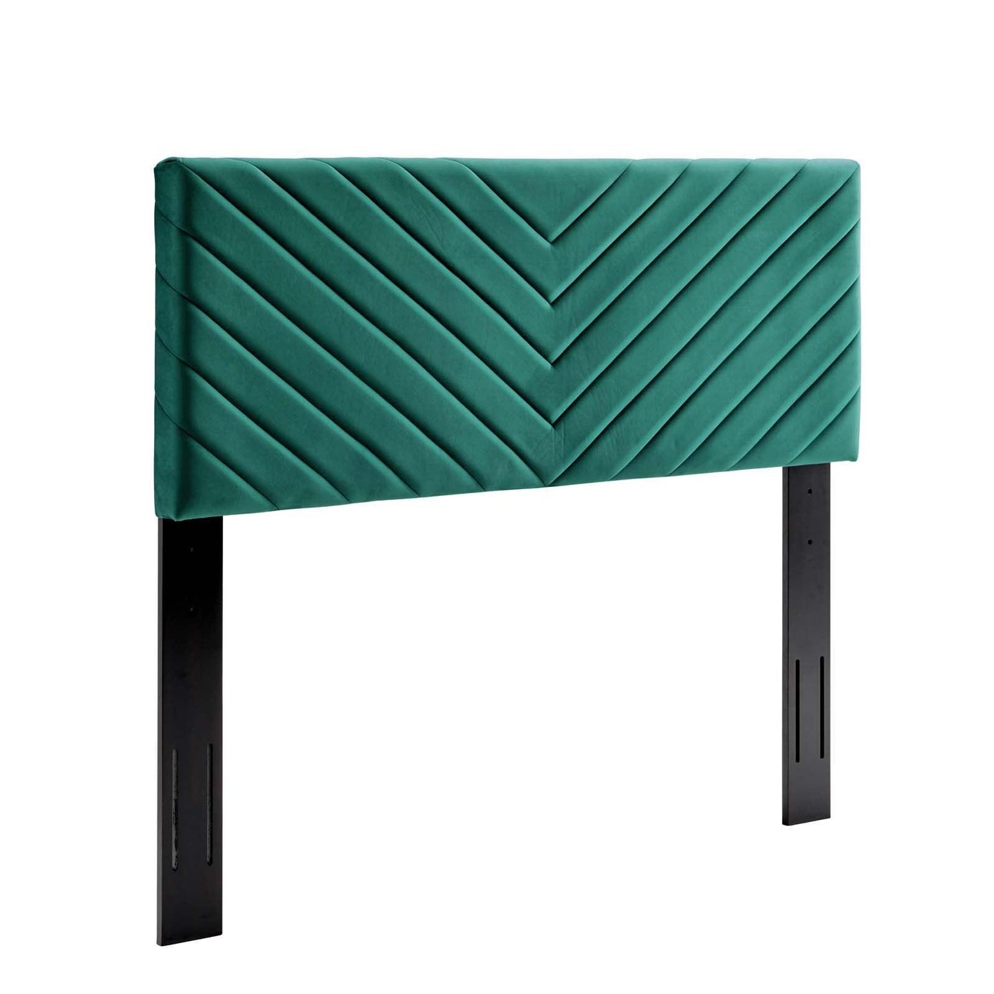 Modway Alyson Angular Channel Tufted Performance Velvet Twin Headboard FredCo