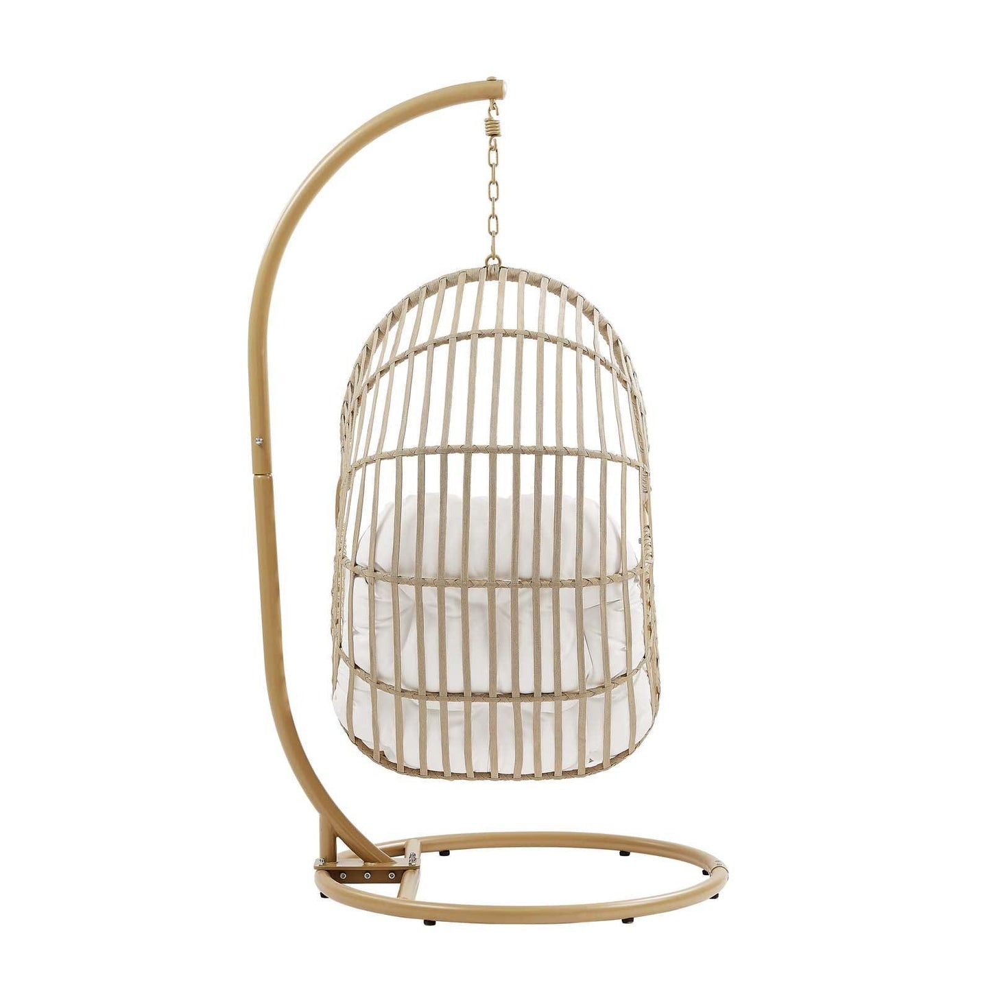 Modway Amalie Wicker Rattan Outdoor Patio Rattan Swing Chair FredCo