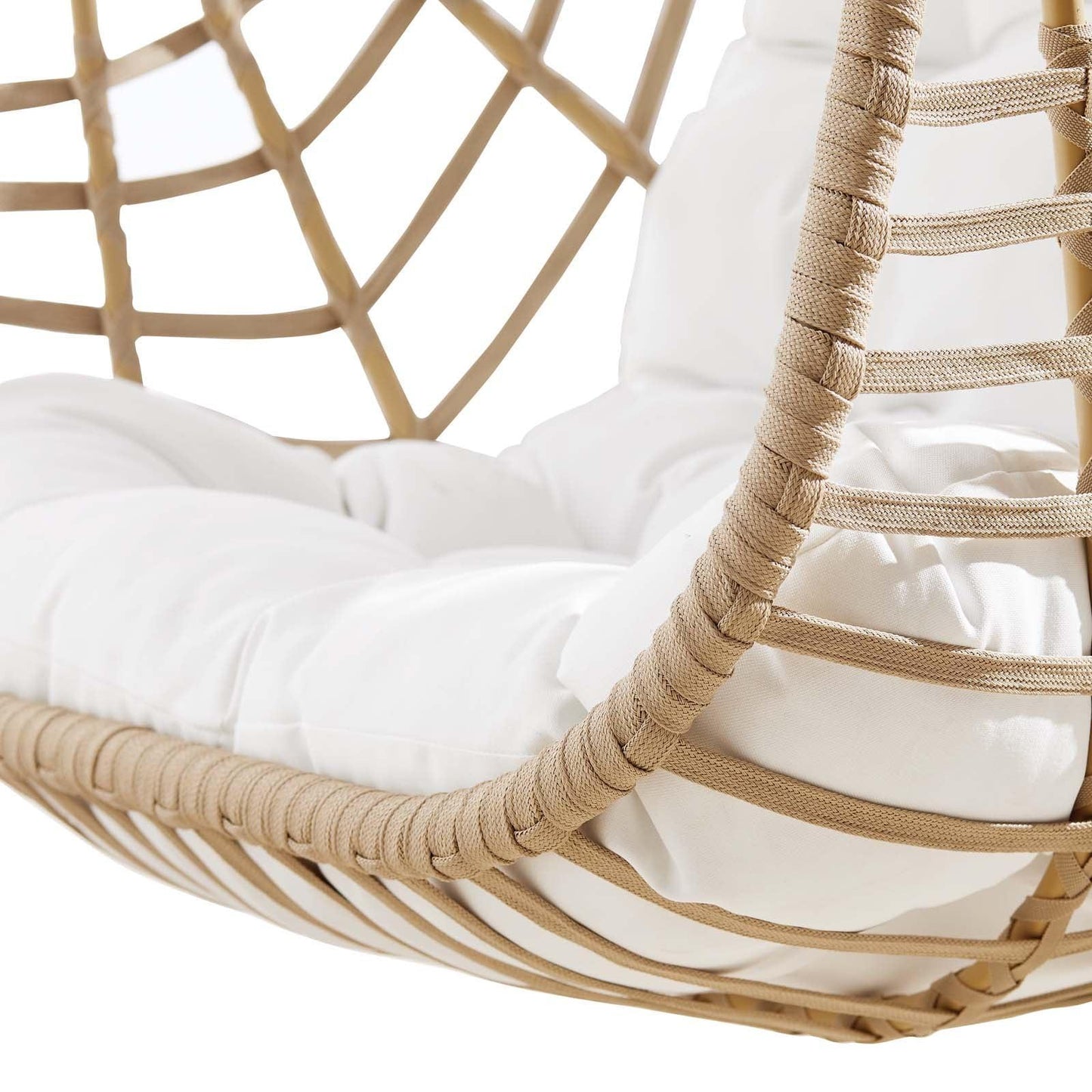 Modway Amalie Wicker Rattan Outdoor Patio Rattan Swing Chair FredCo
