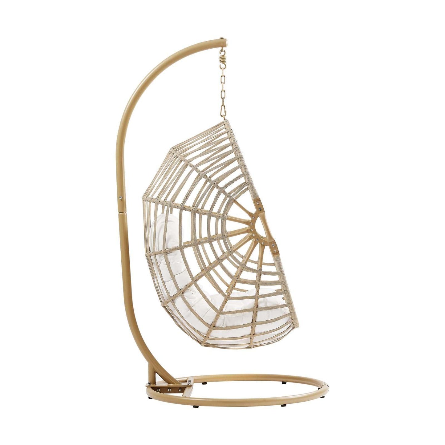 Modway Amalie Wicker Rattan Outdoor Patio Rattan Swing Chair FredCo