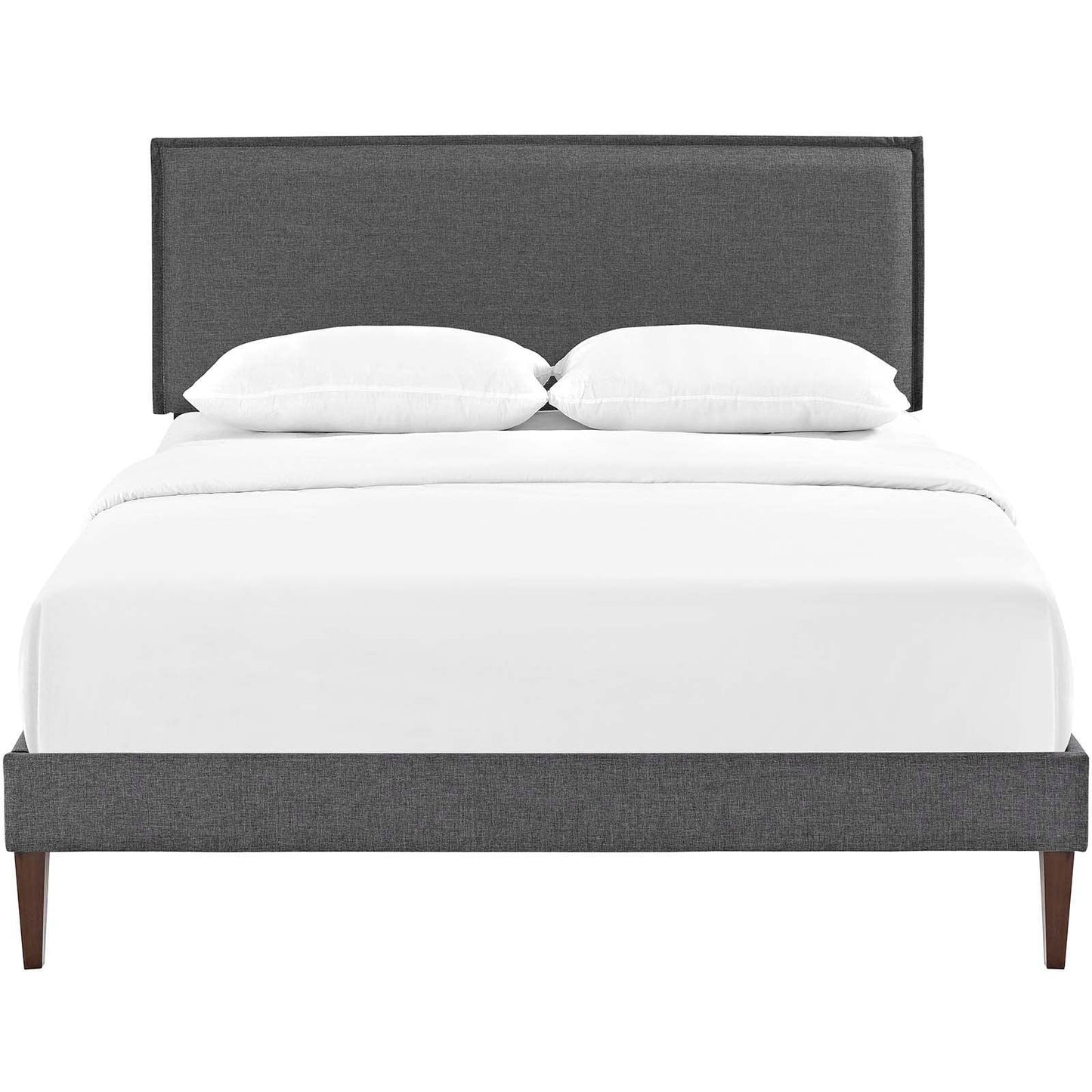 Modway Amaris Full Fabric Platform Bed with Squared Tapered Legs FredCo