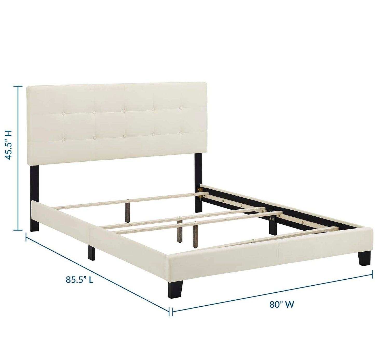 Modway Amira King Performance Velvet Bed FredCo