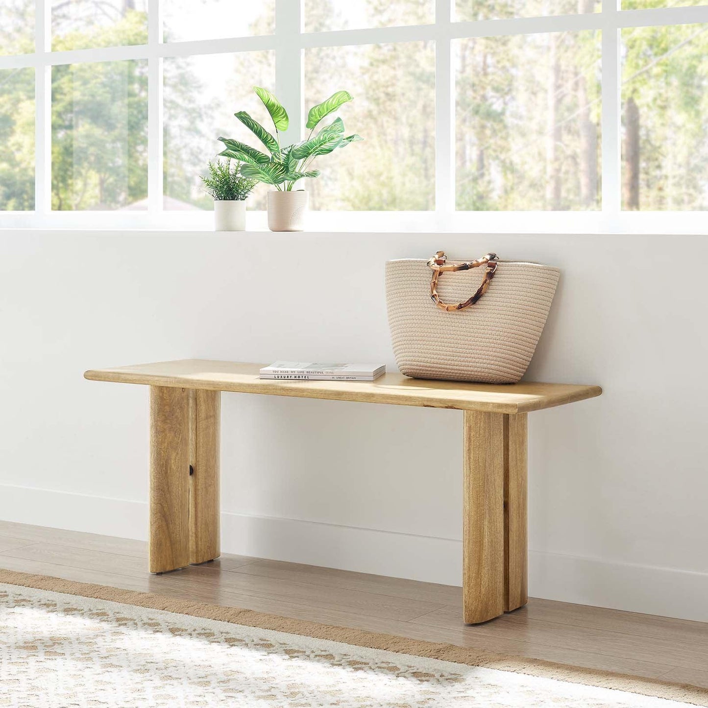Modway Amistad 46" Wood Bench, EEI-6343 FredCo