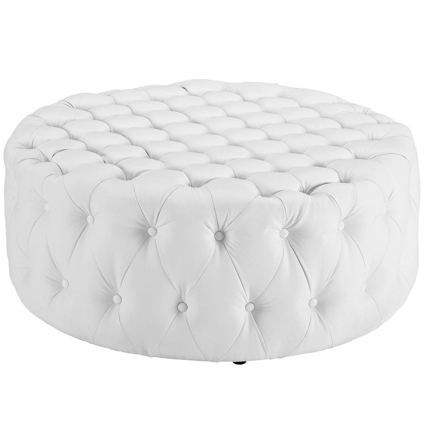 Modway Amour Upholstered Vinyl Ottoman FredCo