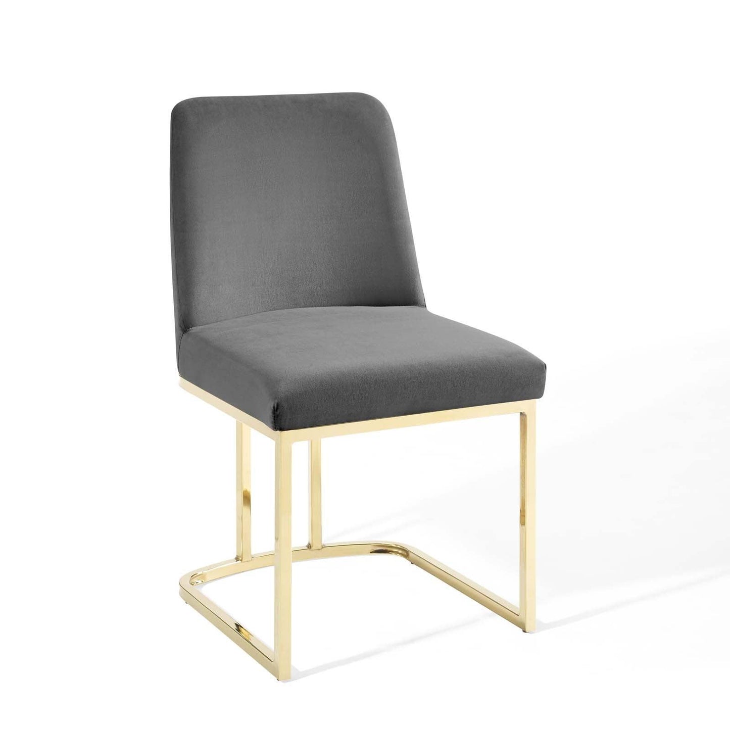 Modway Amplify Sled Base Performance Velvet Dining Side Chair FredCo