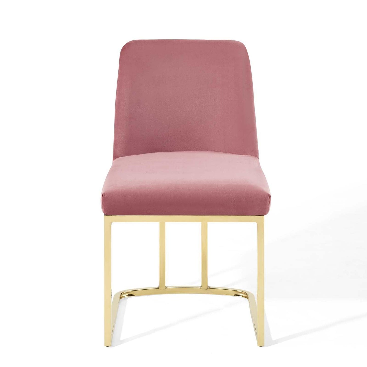 Modway Amplify Sled Base Performance Velvet Dining Side Chair FredCo