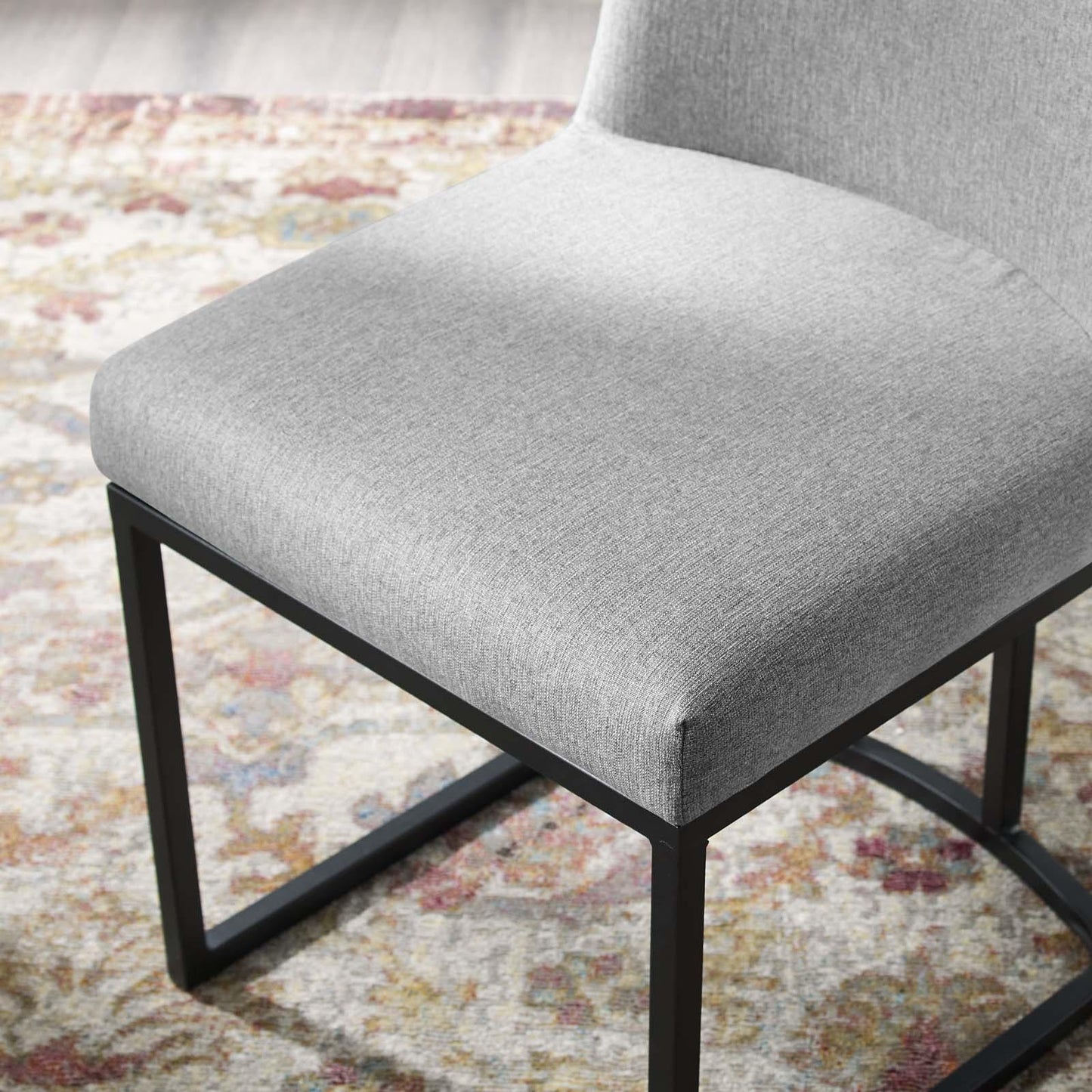 Modway Amplify Sled Base Upholstered Fabric Dining Chairs - Set of 2 FredCo