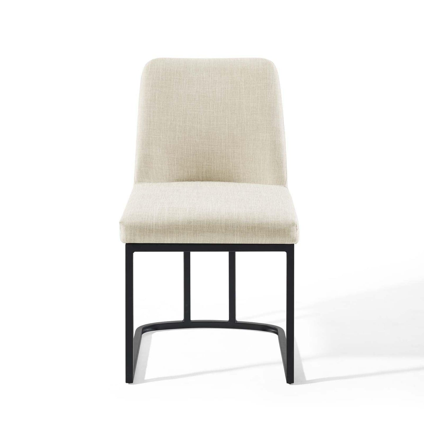 Modway Amplify Sled Base Upholstered Fabric Dining Side Chair FredCo