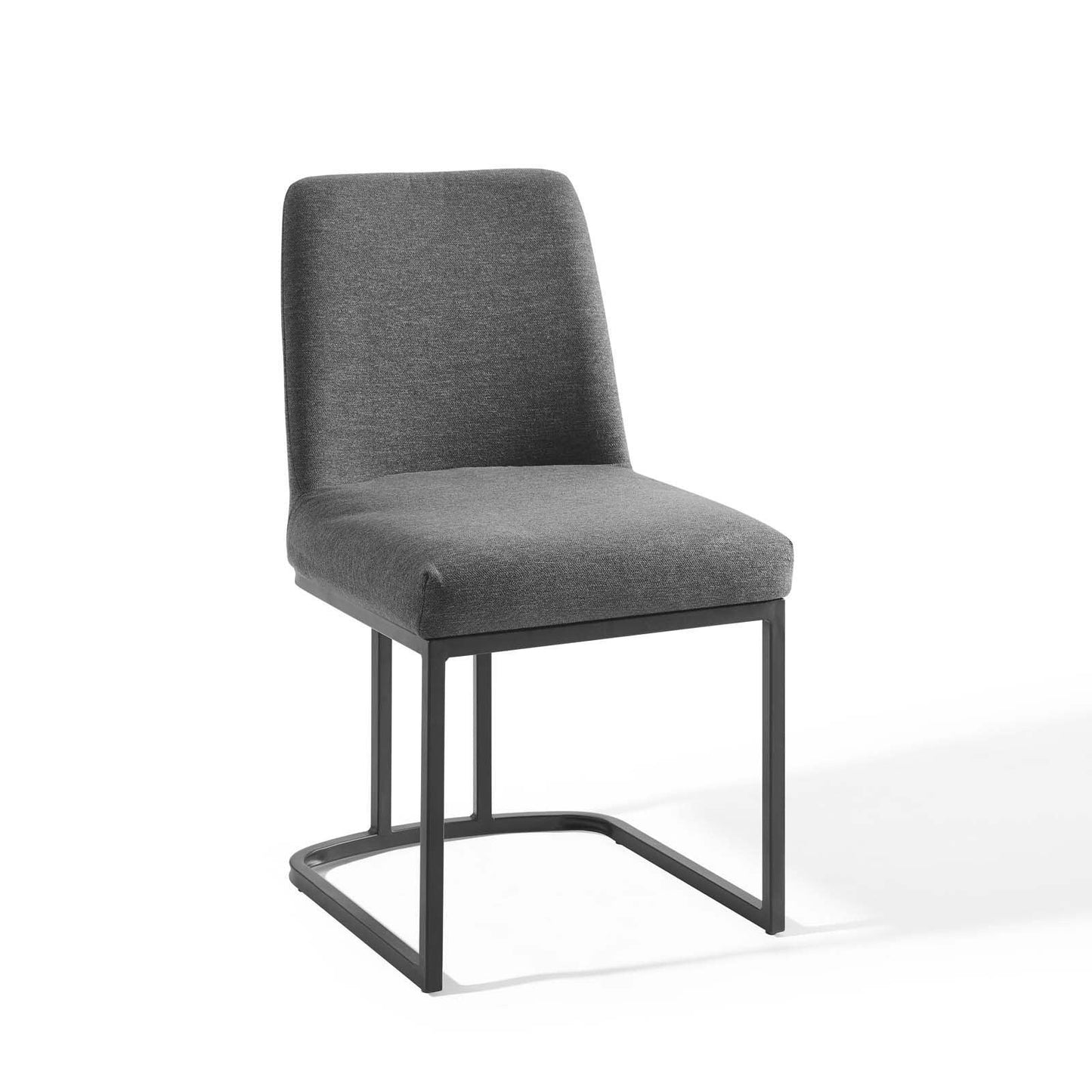 Modway Amplify Sled Base Upholstered Fabric Dining Side Chair FredCo