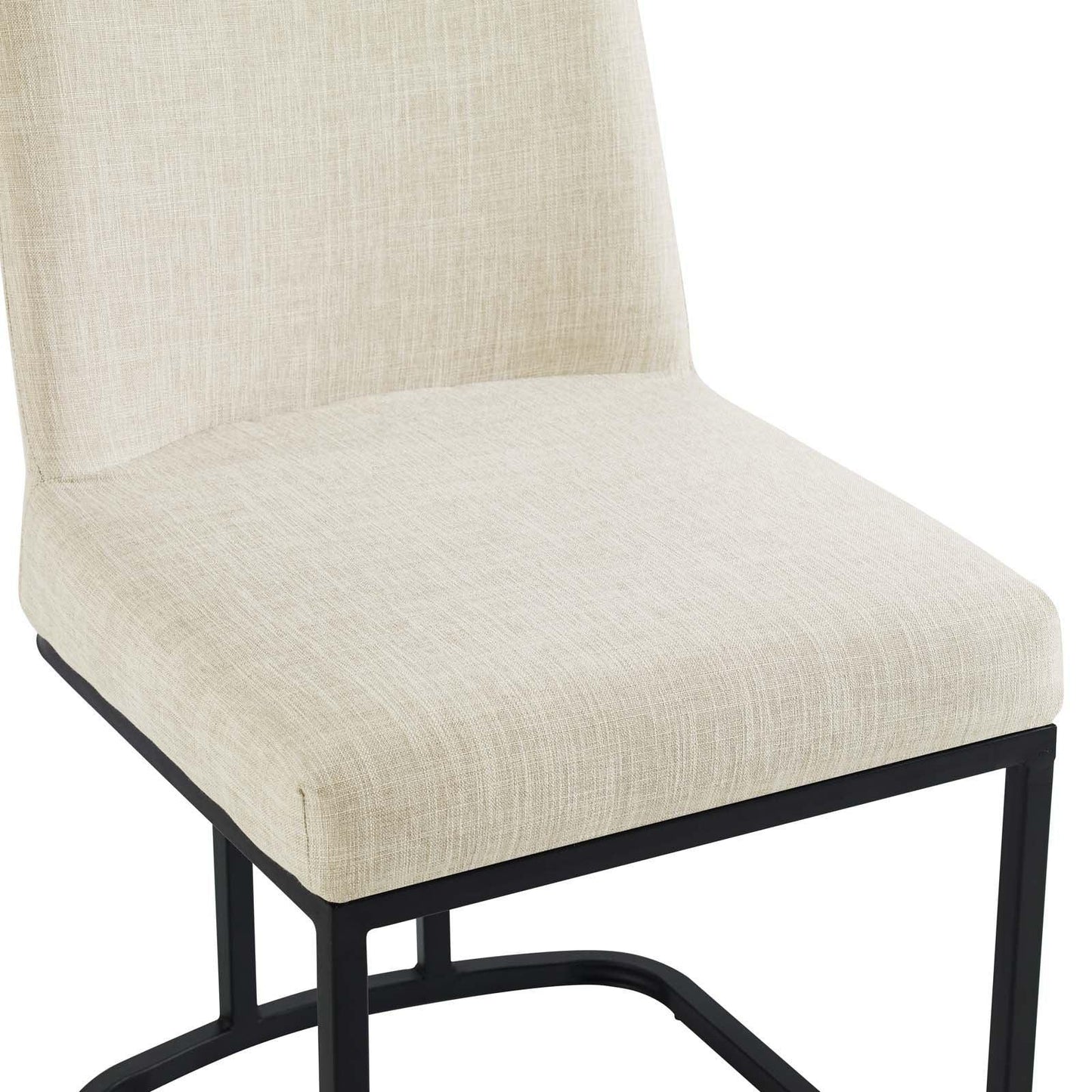 Modway Amplify Sled Base Upholstered Fabric Dining Side Chair FredCo