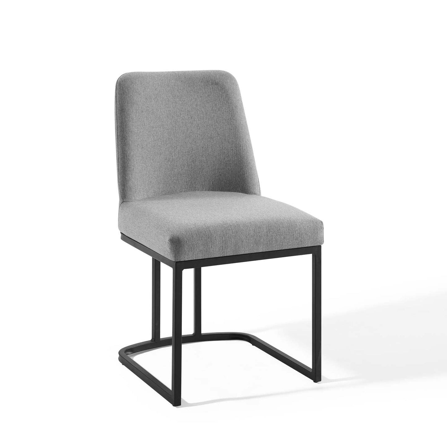Modway Amplify Sled Base Upholstered Fabric Dining Side Chair FredCo
