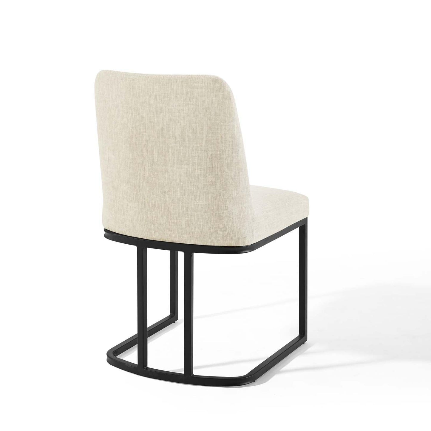 Modway Amplify Sled Base Upholstered Fabric Dining Side Chair FredCo