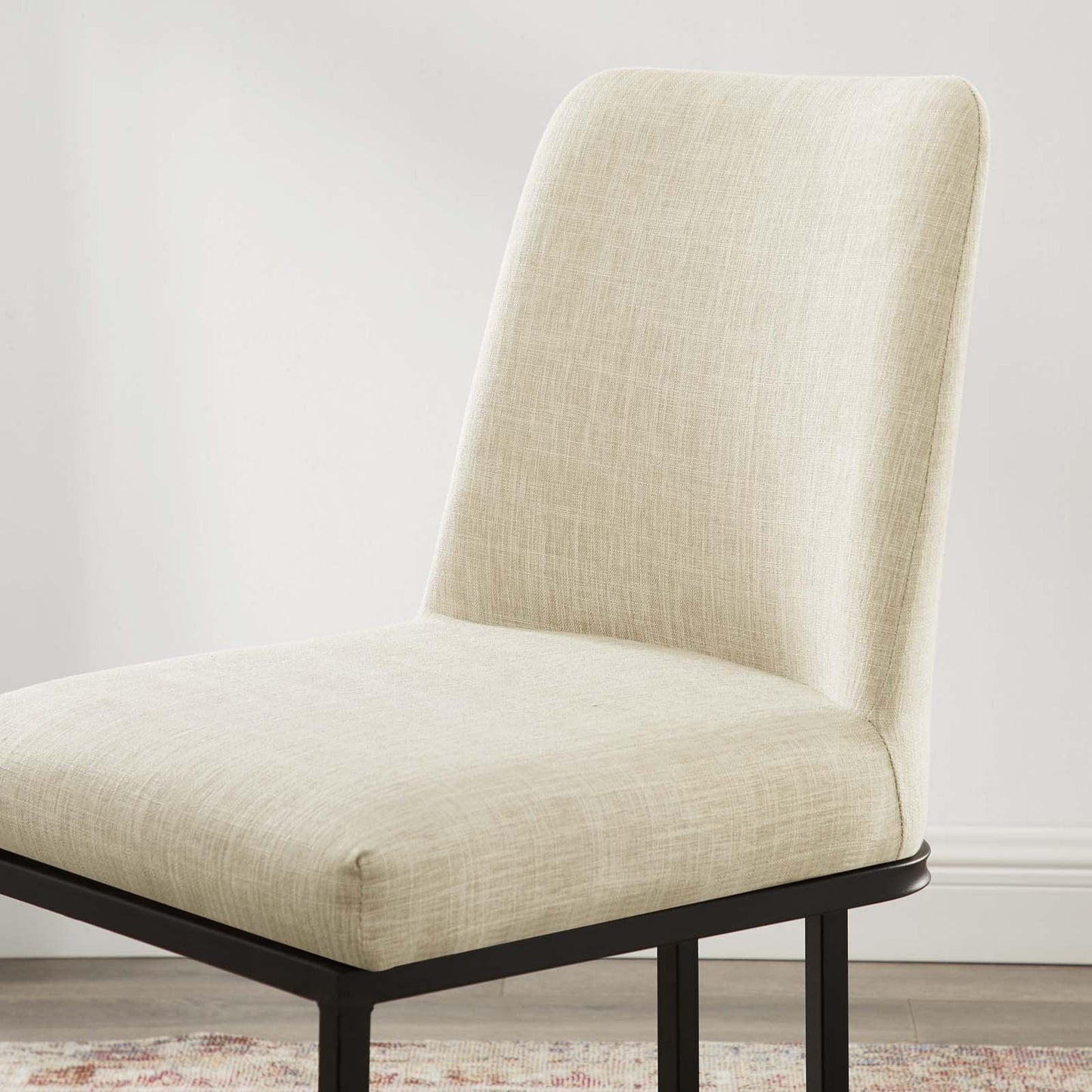 Modway Amplify Sled Base Upholstered Fabric Dining Side Chair FredCo