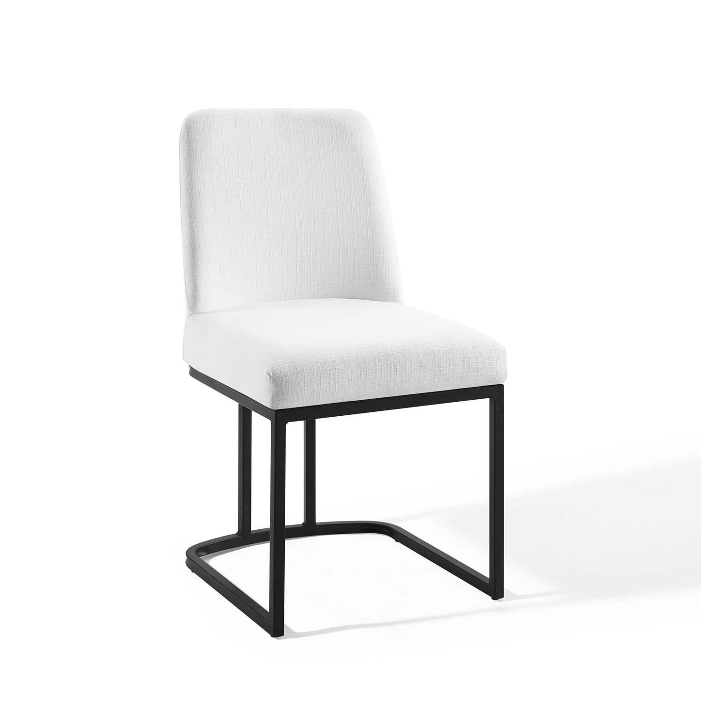 Modway Amplify Sled Base Upholstered Fabric Dining Side Chair FredCo