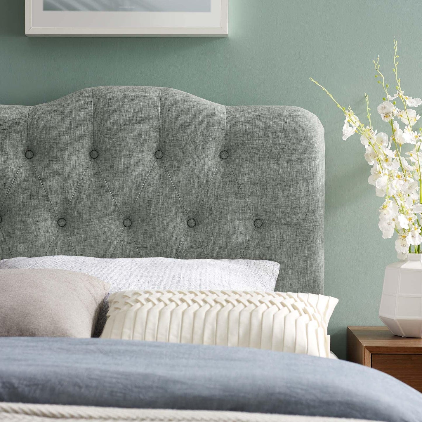 Modway Annabel Twin Upholstered Fabric Headboard FredCo