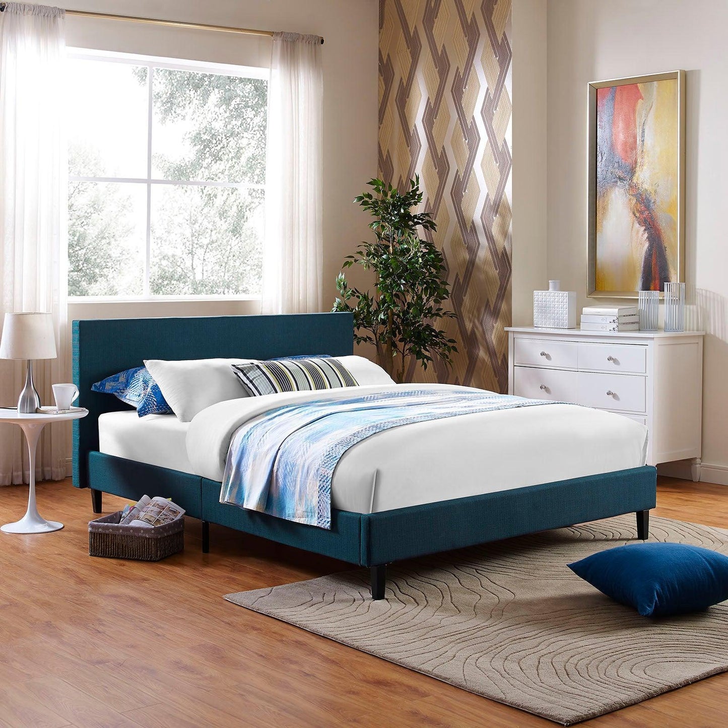 Modway Anya Queen Fabric Bed FredCo