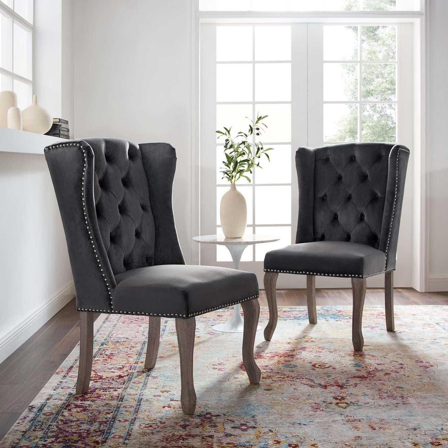 Modway Apprise Side Chair Performance Velvet Set of 2 FredCo