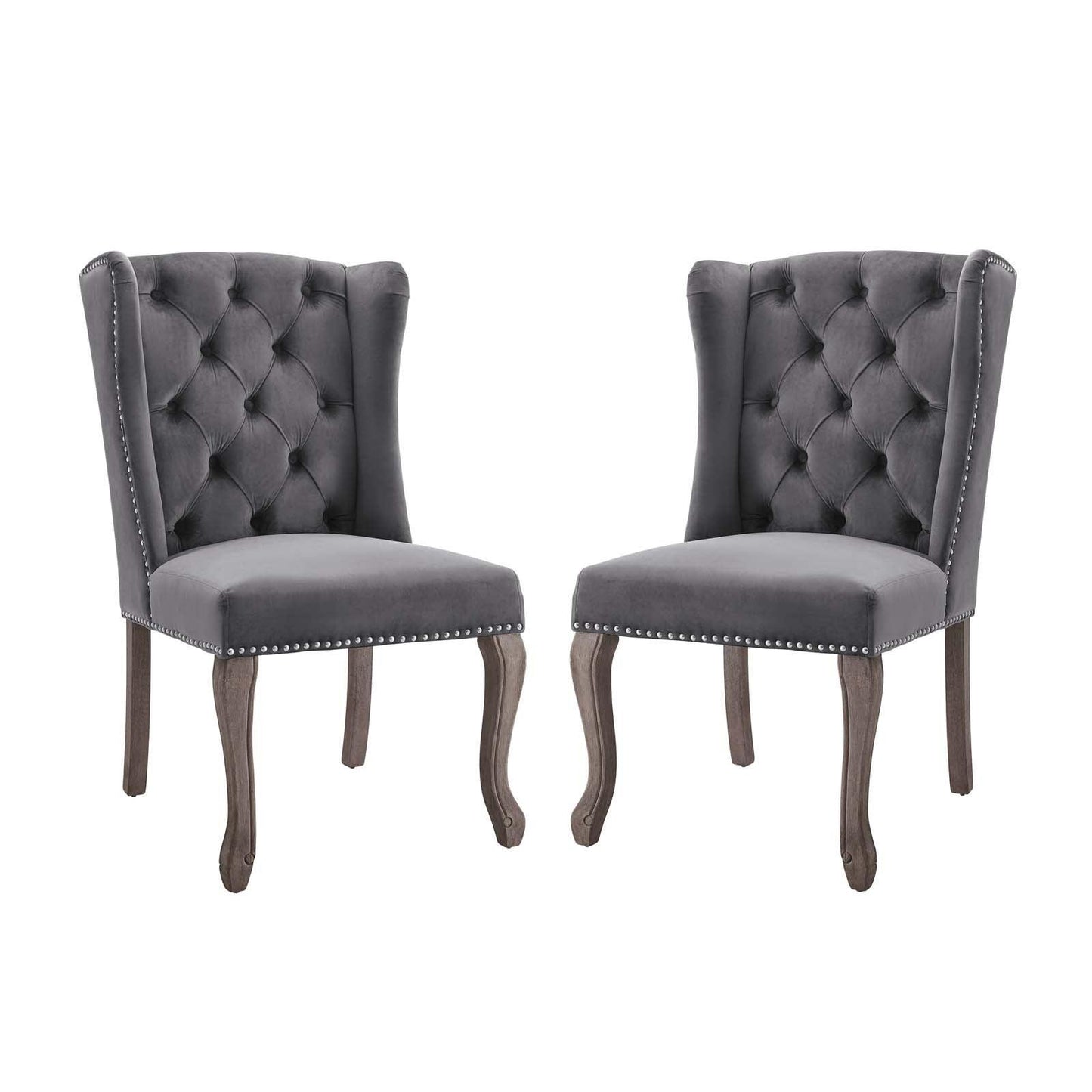 Modway Apprise Side Chair Performance Velvet Set of 2 FredCo
