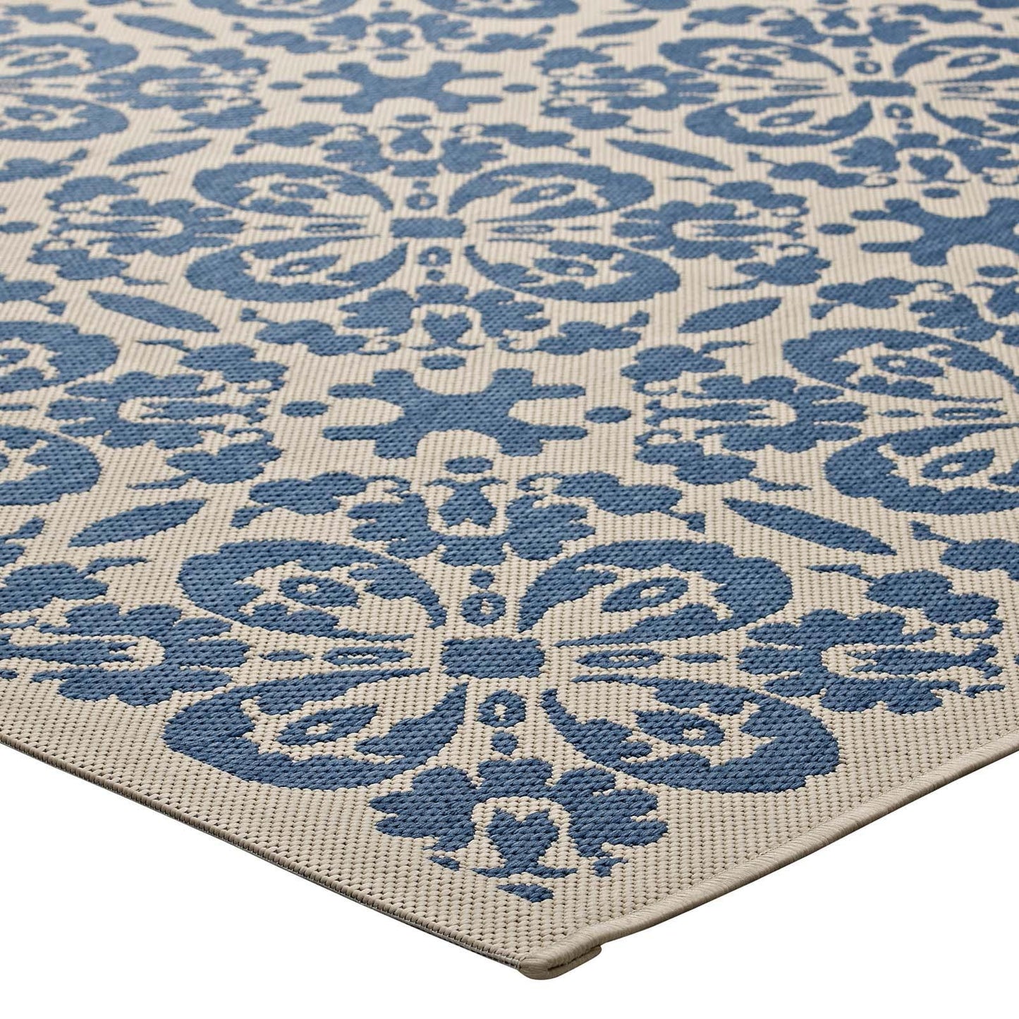 Modway Ariana Vintage Floral Trellis Indoor and Outdoor Area Rug FredCo