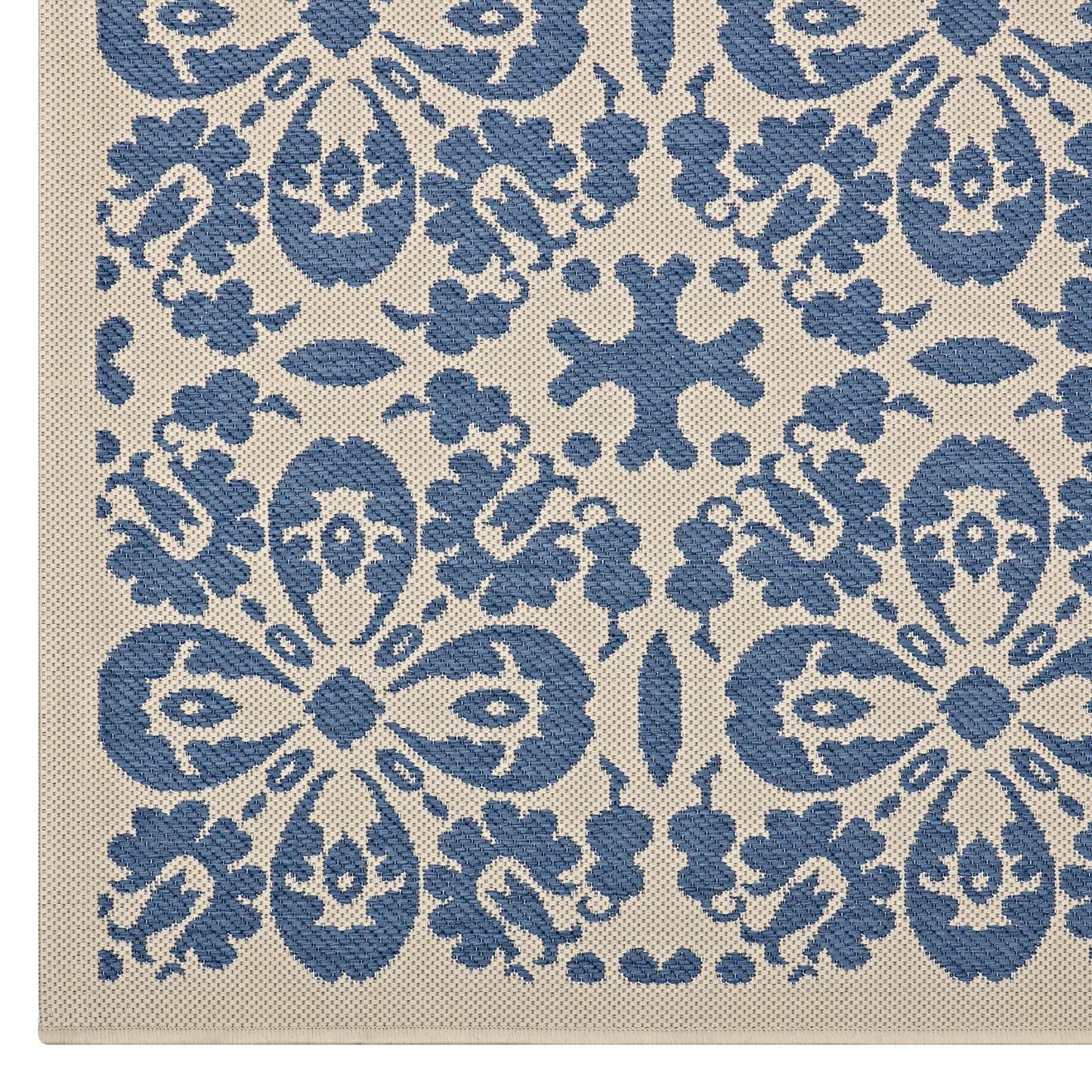 Modway Ariana Vintage Floral Trellis Indoor and Outdoor Area Rug FredCo