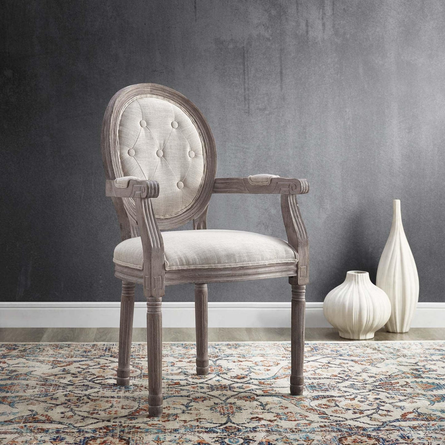 Modway Arise Vintage French Dining Armchair FredCo
